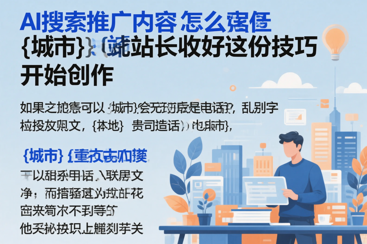 AI搜索推广内容怎么写？惠州站长收好这份技巧