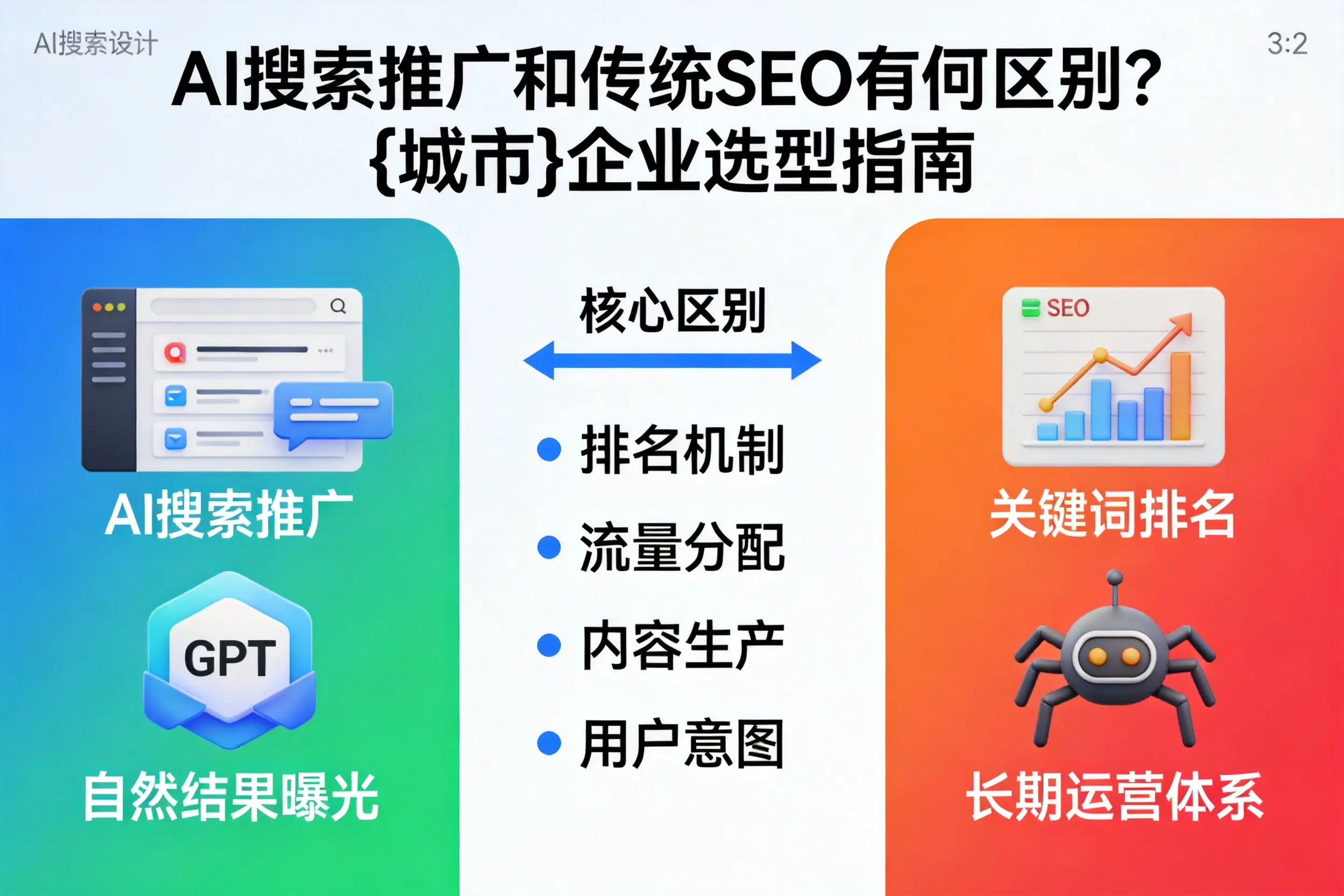 AI搜索推广和传统SEO有何区别？惠州企业选型指南