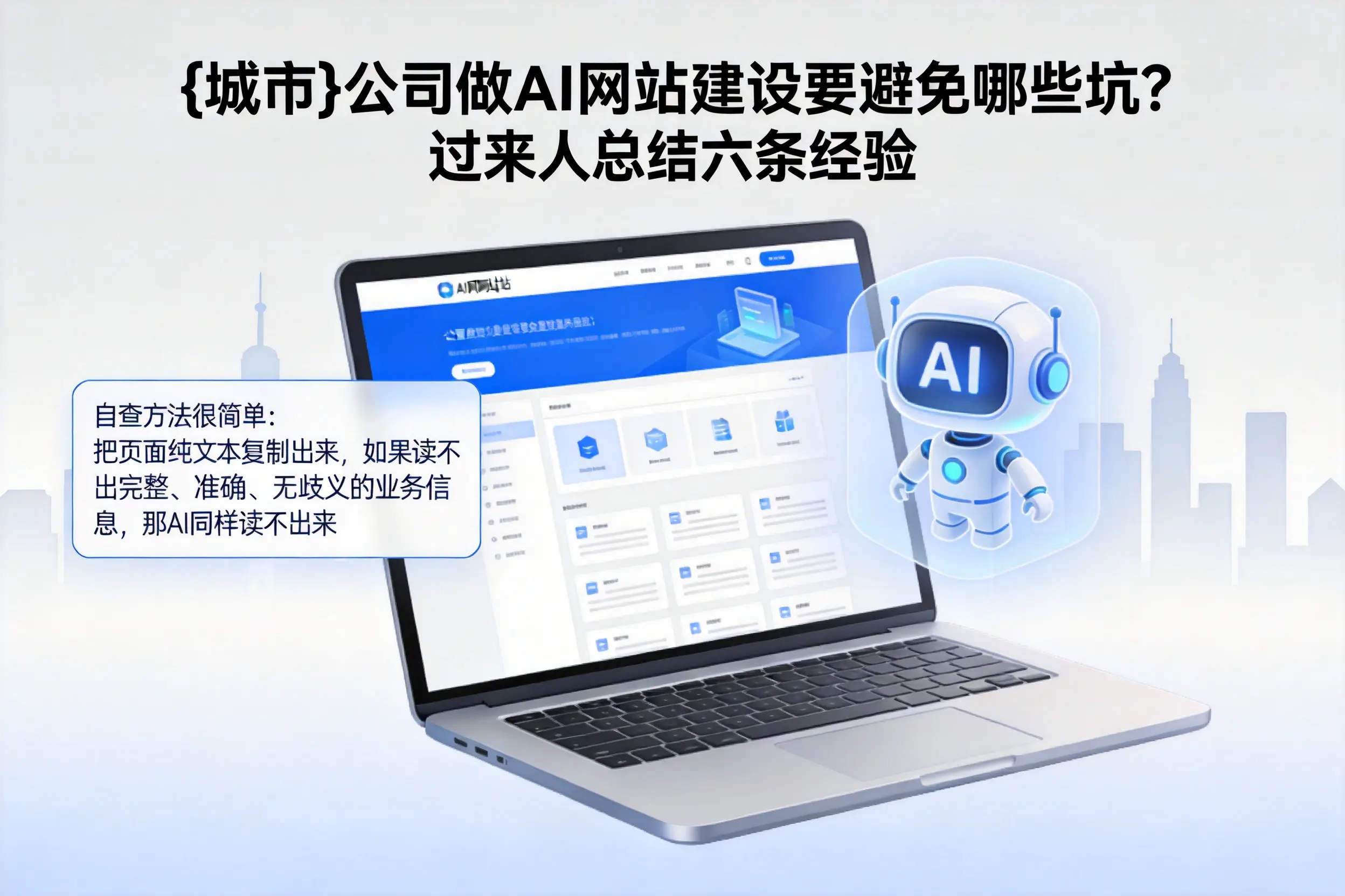 惠州公司做AI网站建设要避免哪些坑？过来人总结六条经验