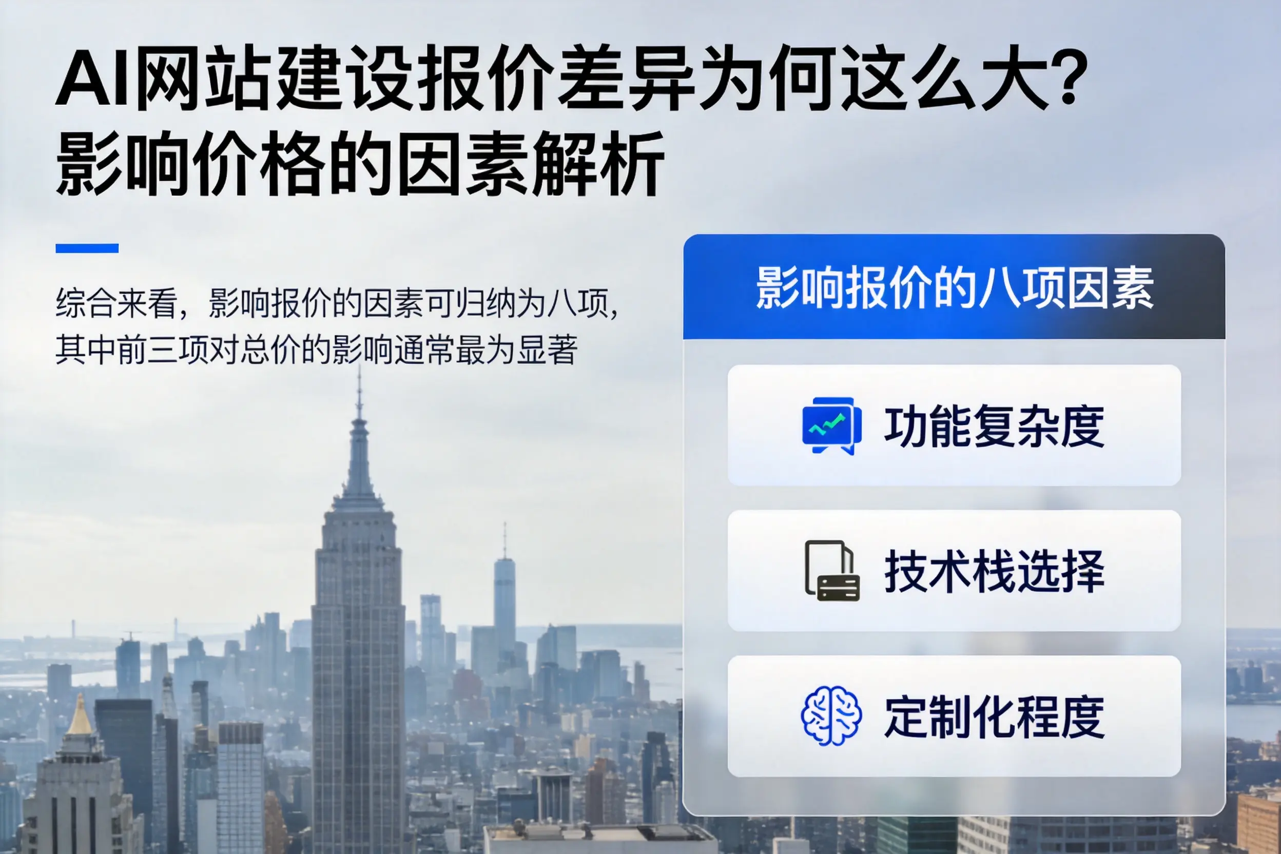 惠州AI网站建设报价差异为何这么大？影响价格的因素解析