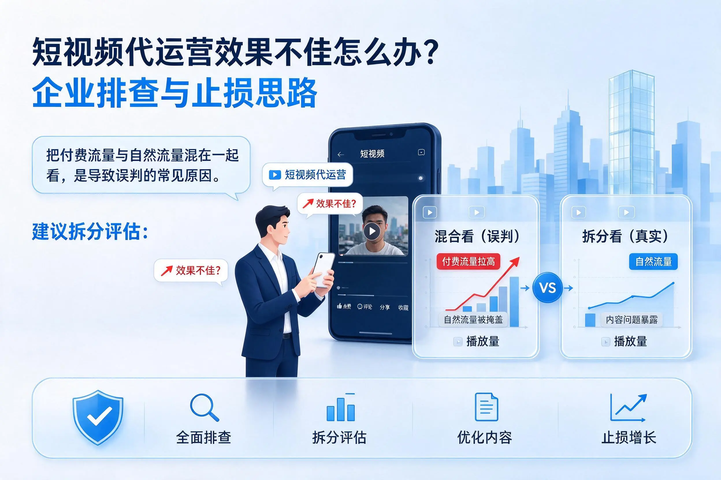 短视频代运营效果不佳怎么办？惠州企业排查与止损思路