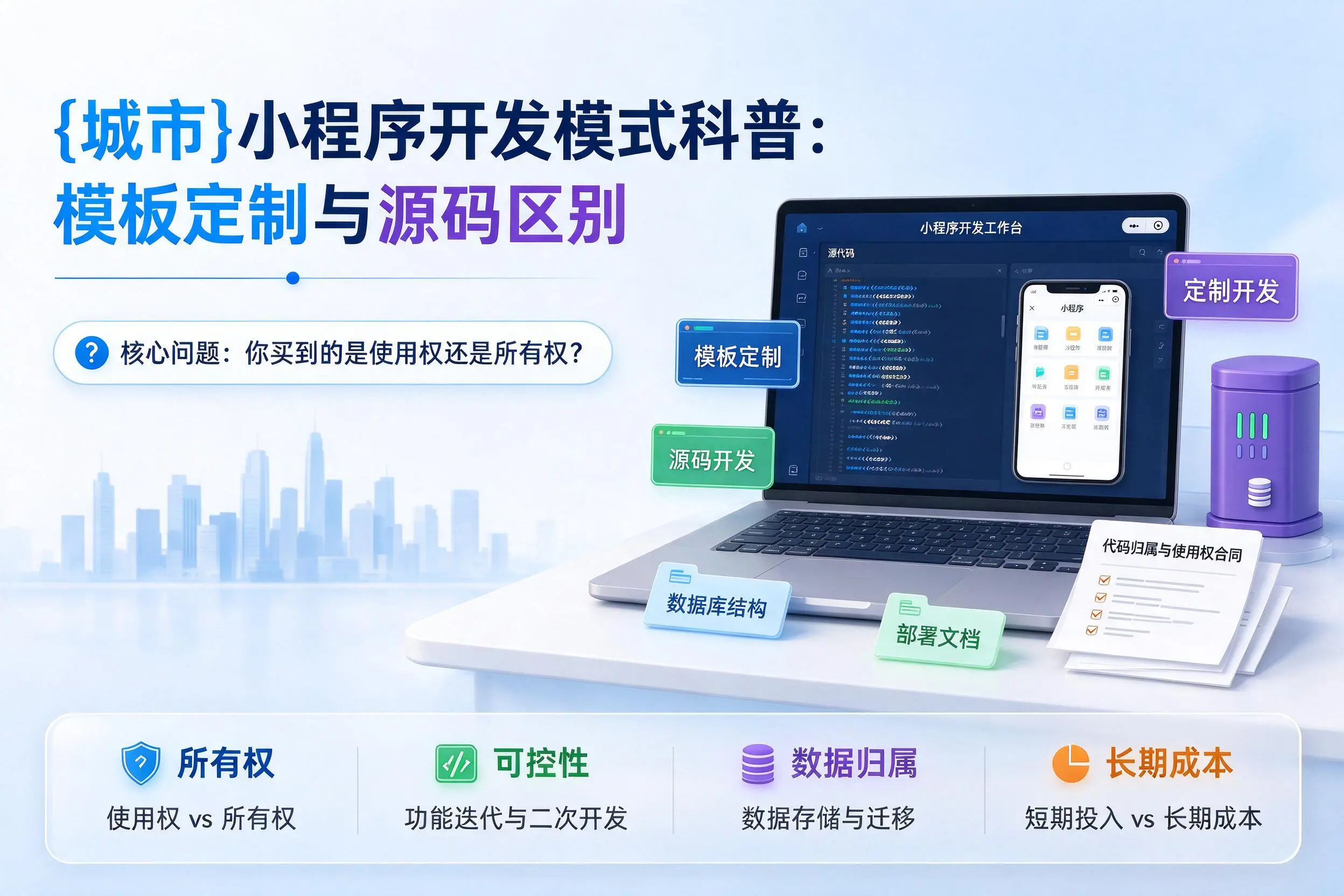 惠州小程序开发模式科普：模板定制与源码区别