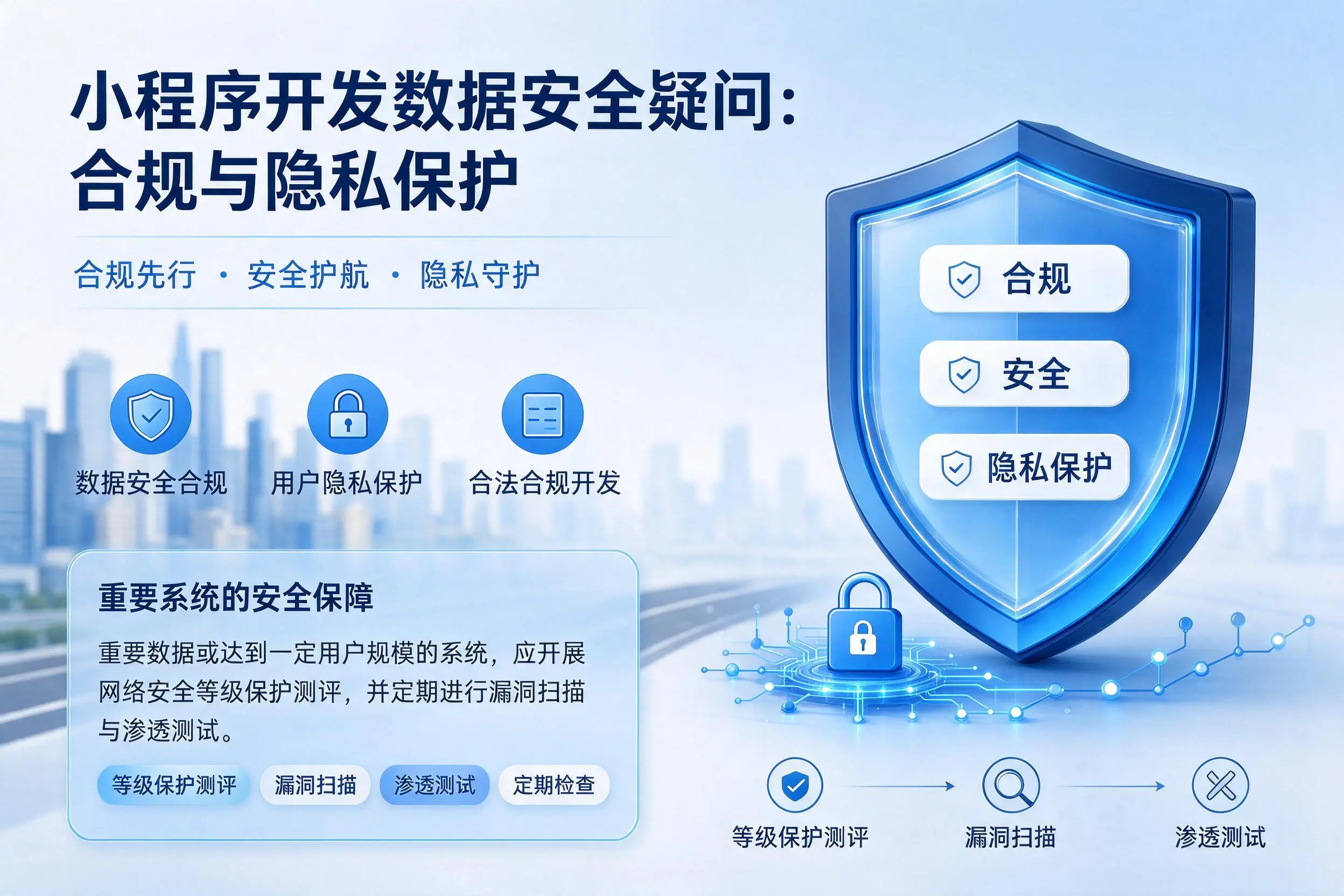 惠州小程序开发数据安全疑问：合规与隐私保护