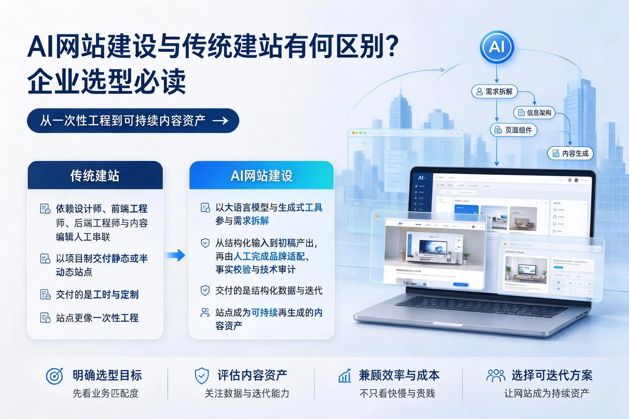 AI网站建设与传统建站有何区别?惠州企业选型必读