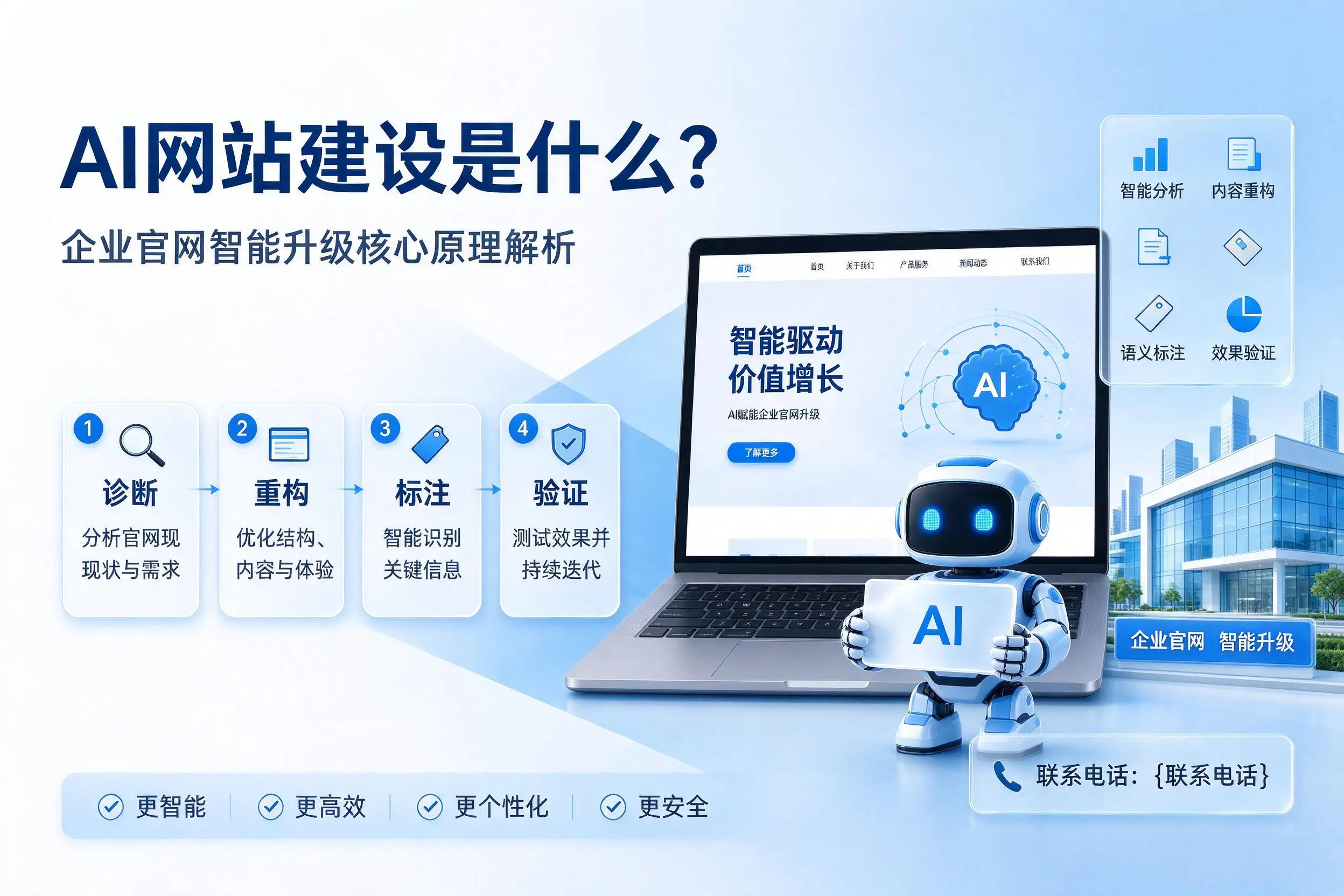 AI网站建设是什么?惠州企业官网智能升级核心原理解析