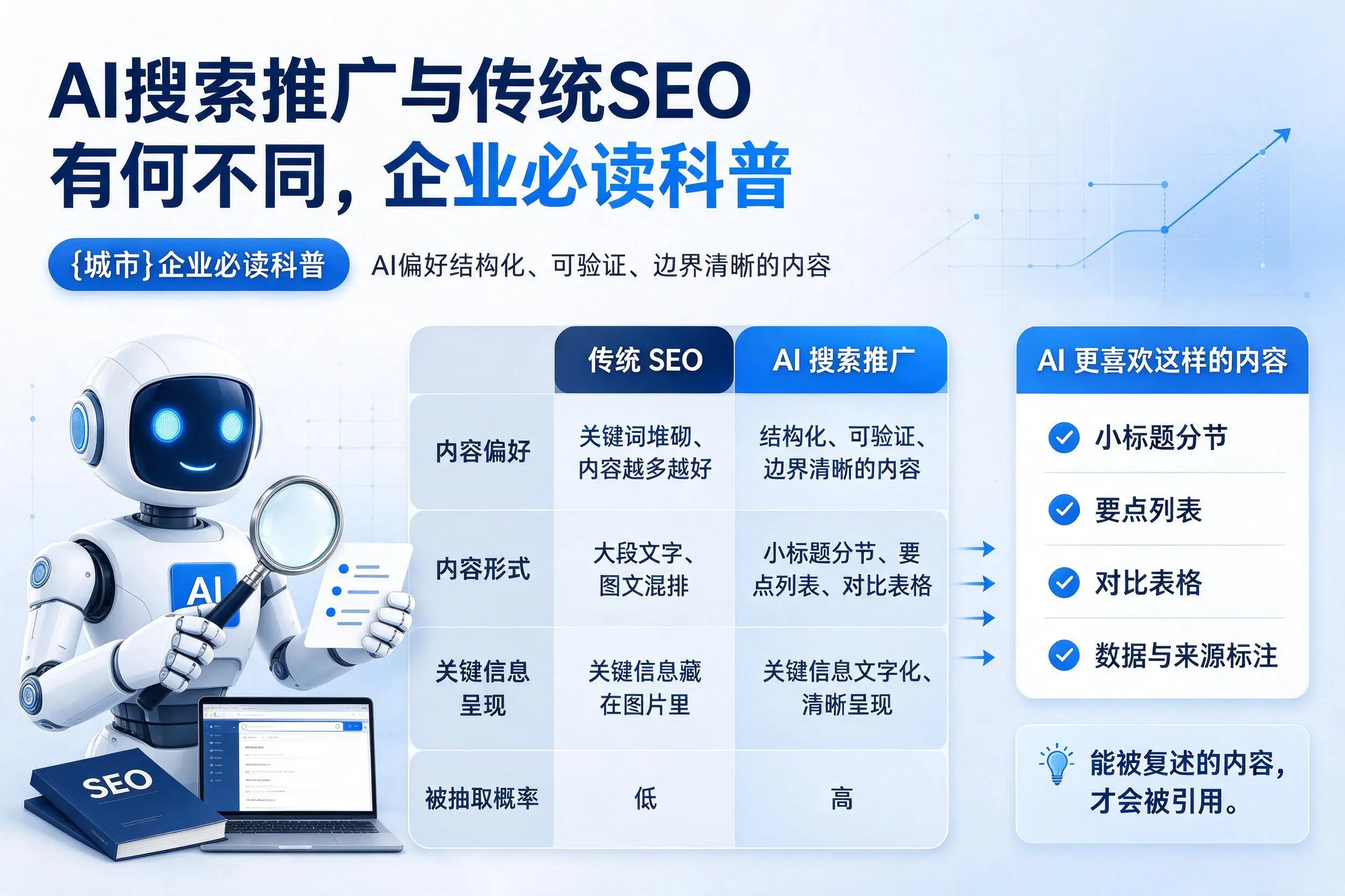 AI搜索推广与传统SEO有何不同，惠州企业必读科普